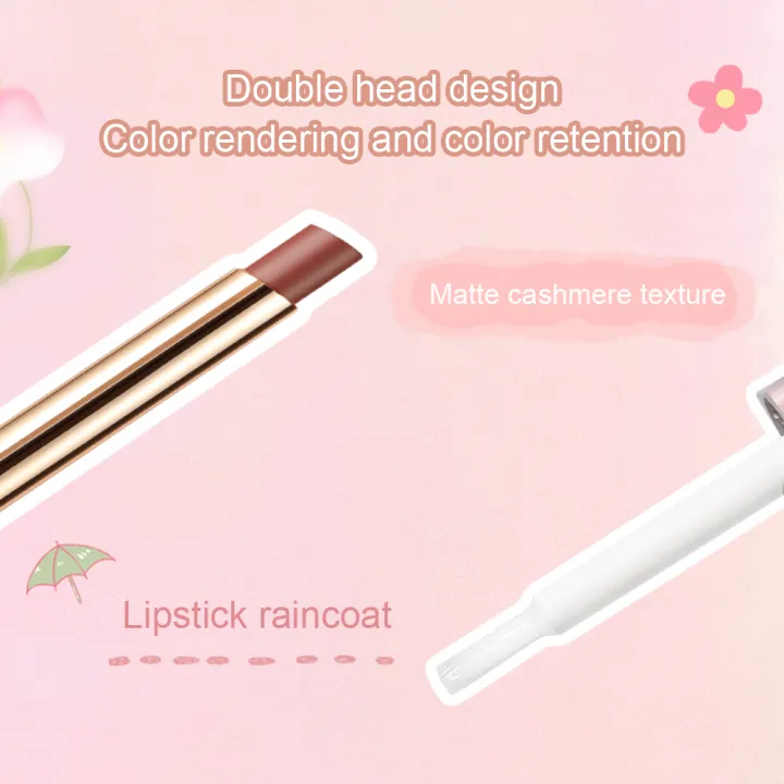 Double Ended Silky Glossy Smudgeproof Lipstick