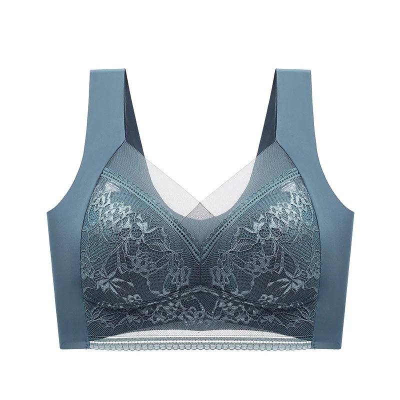 Womens Lace Ice Silk Bra