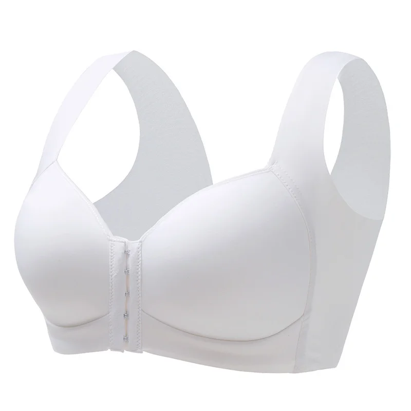 Plus Size Front Buckle Wide Strap Back Support Bra