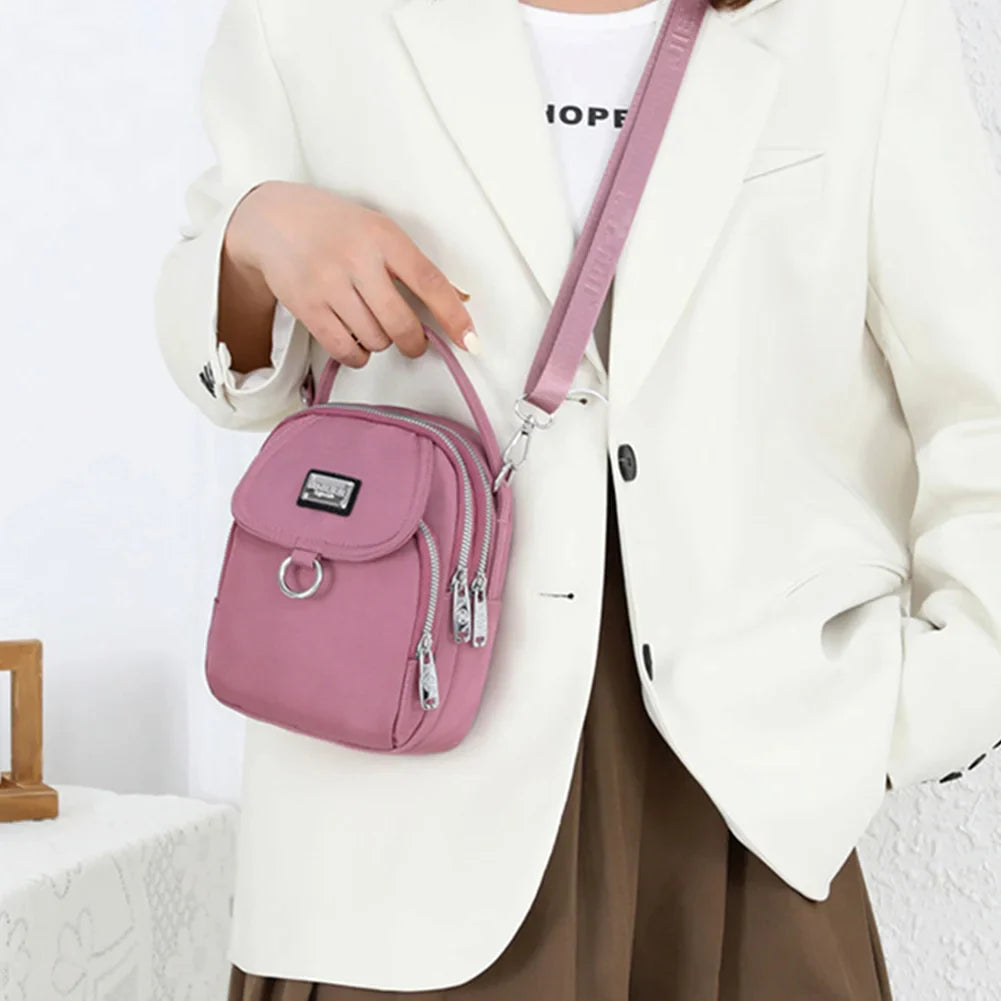 Waterproof Women Crossbody Bag Elegant Oxford Messenger Bags Simple for Work