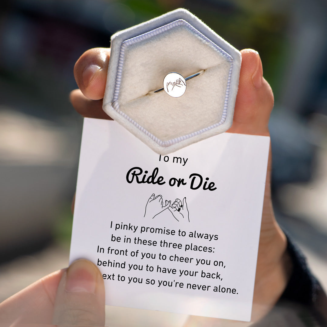 Ride Or Die Pinky Promise Ring