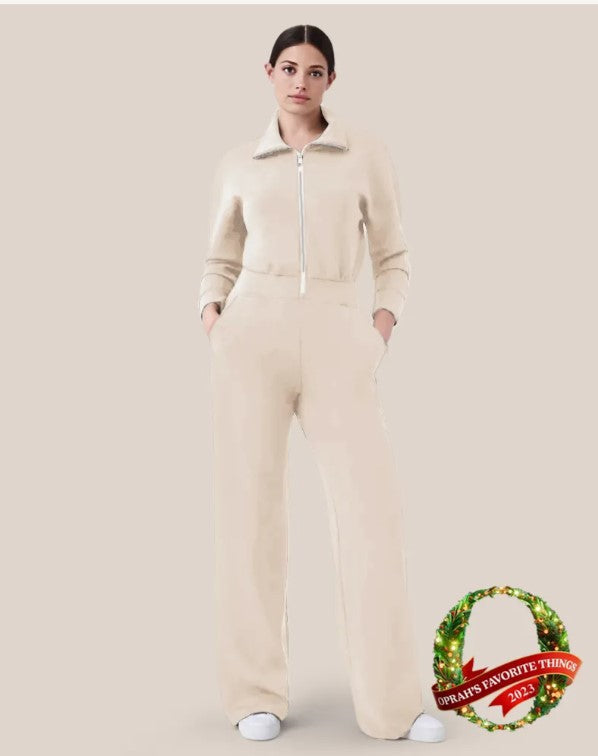 Long Sleeve Wide Leg Jumpsuit