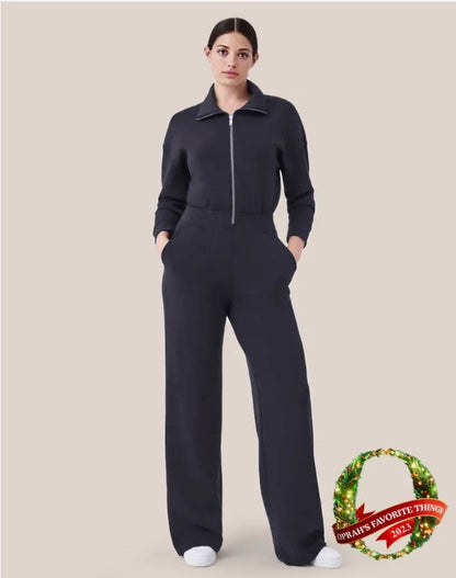 Long Sleeve Wide Leg Jumpsuit