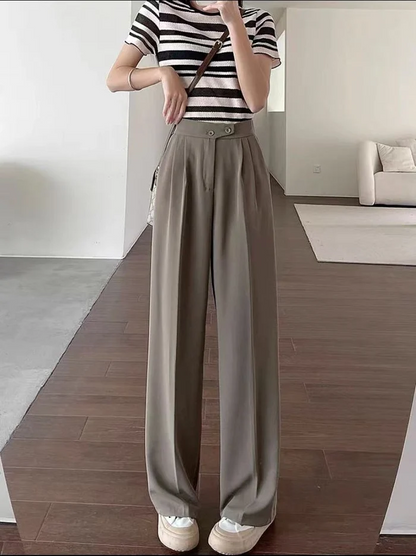 🔥 Gran oferta✨Pantalones sueltos informales de longitud completa para mujer