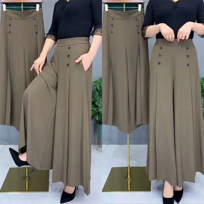 2024 New ✨Stylish Pleated Wide-leg Pants-🔥(Buy 2 Free Shipping)