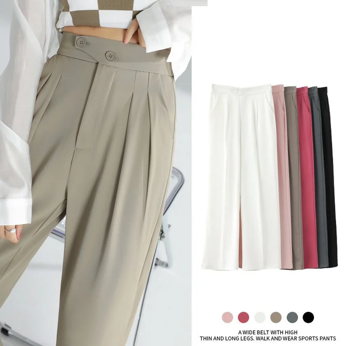 🔥 ComfiChic - Elastic Waist Wide Leg Casual Pants  (Buy 2 Free Shipping)