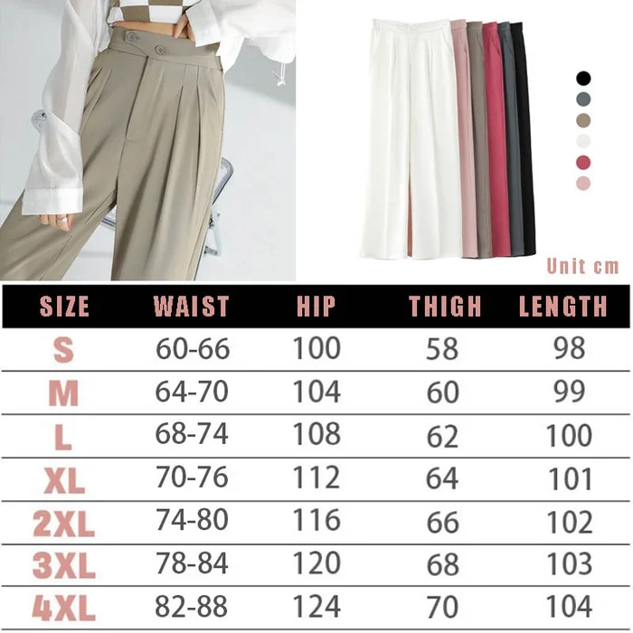 🔥 ComfiChic - Elastic Waist Wide Leg Casual Pants  (Buy 2 Free Shipping)