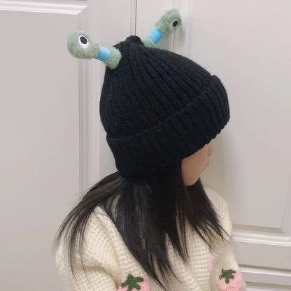 🔥VENTE CHAUDE - 49 % DE RÉDUCTION🔥Hiver Parent-Enfant Mignon Petit Monstre Lumineux Bonnet en Tricot