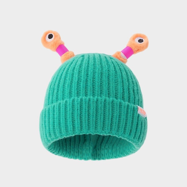 🔥VENTA CALIENTE - 49% DE DESCUENTO🔥Gorro de punto de pequeño monstruo brillante y lindo para padres e hijos de invierno