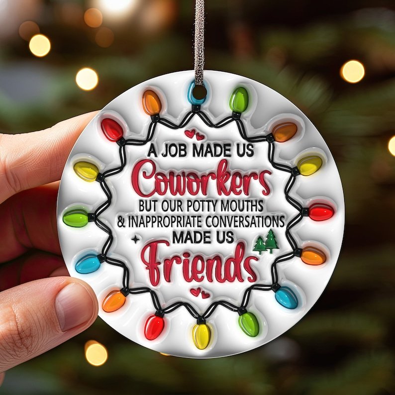 (🔥BLACK FRIDAY HOT SALE 70% OFF )-🎄CHRISTMAS ORNAMENT-🎁AWESOME FRIEND