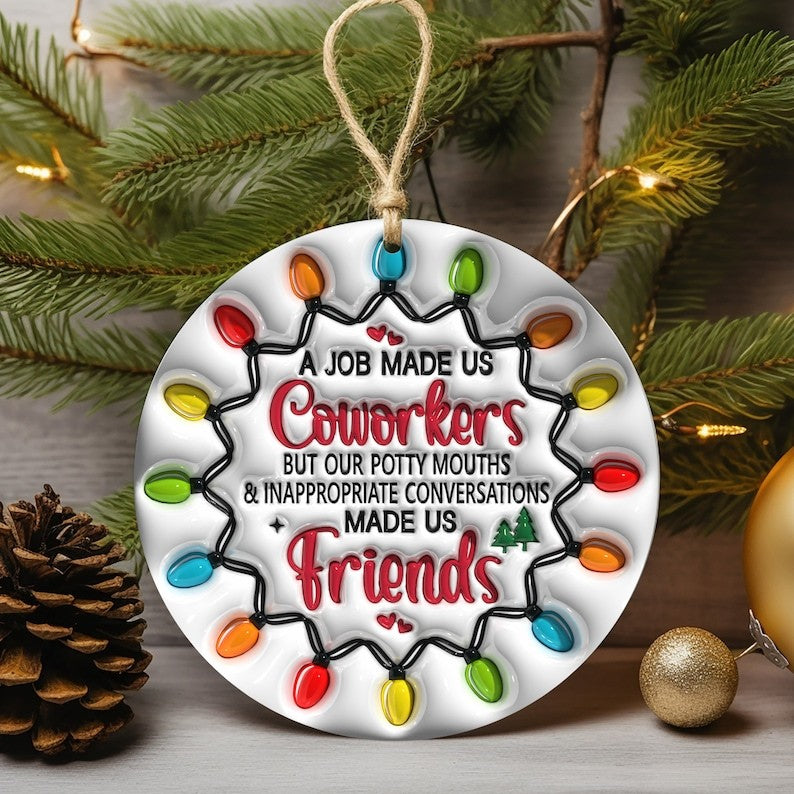 (🔥BLACK FRIDAY HOT SALE 70% OFF )-🎄CHRISTMAS ORNAMENT-🎁AWESOME FRIEND