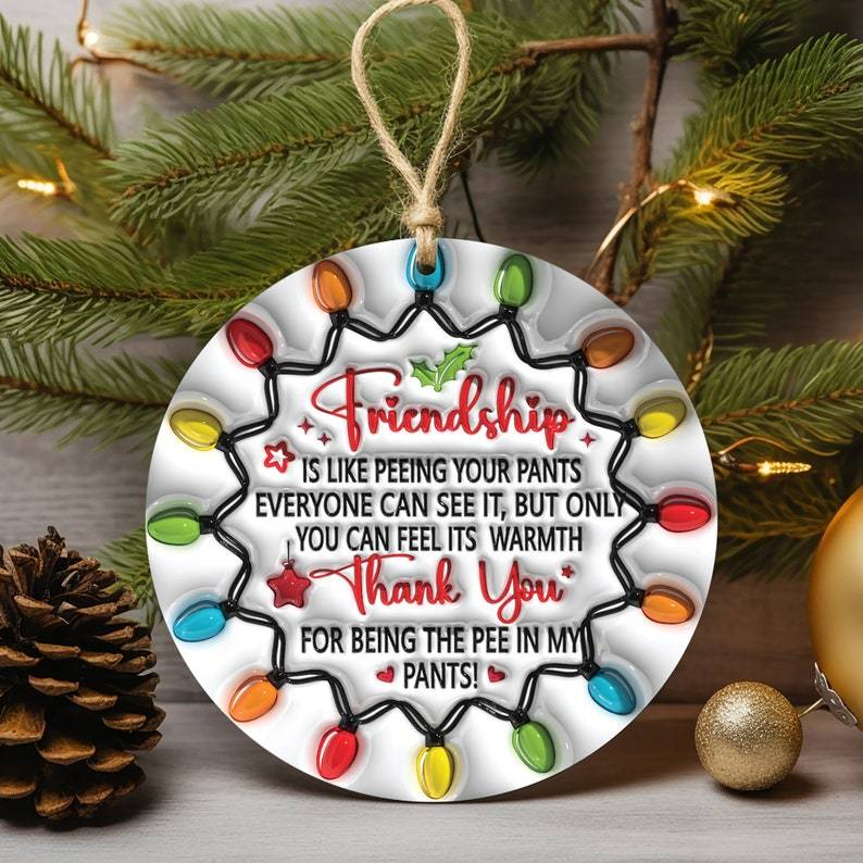 (🔥BLACK FRIDAY HOT SALE 70% OFF )-🎄CHRISTMAS ORNAMENT-🎁AWESOME FRIEND