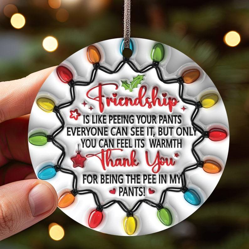 (🔥BLACK FRIDAY HOT SALE 70% OFF )-🎄CHRISTMAS ORNAMENT-🎁AWESOME FRIEND