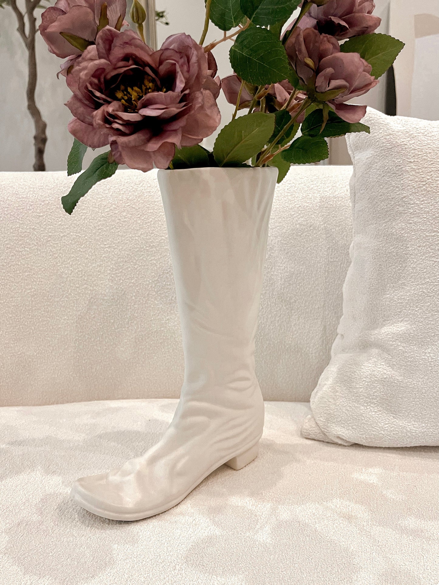 Ceramic Boot Vase - Handcrafted