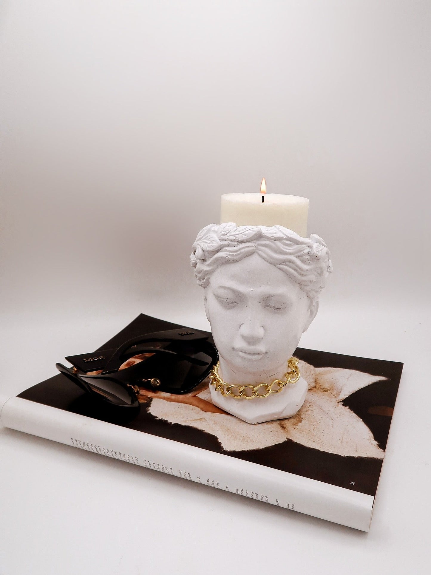 Lavinia Bust Candle Holder