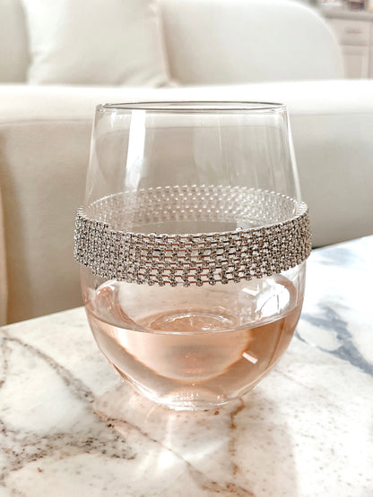 Florence Diamond Glass Cup -Handmade