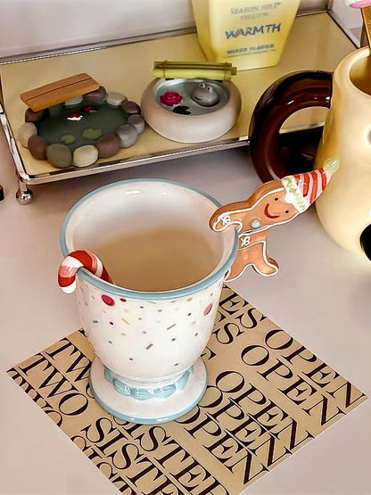 Gingerbread Man Ceramic Cup