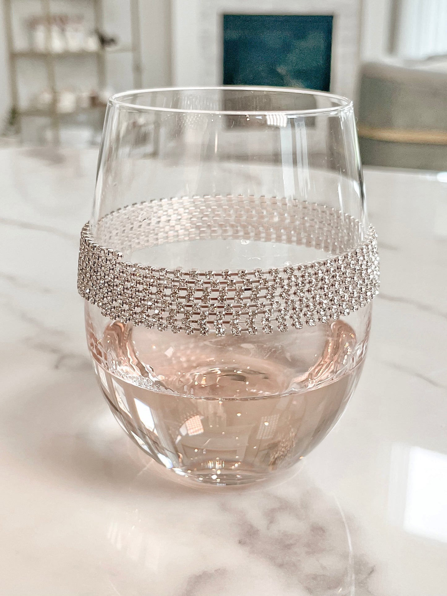 Florence Diamond Glass Cup -Handmade