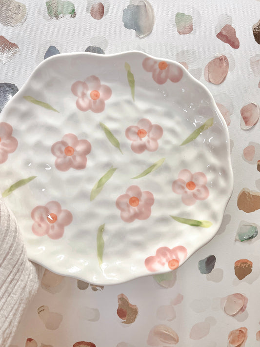 Spring Floral Ceramic Plate