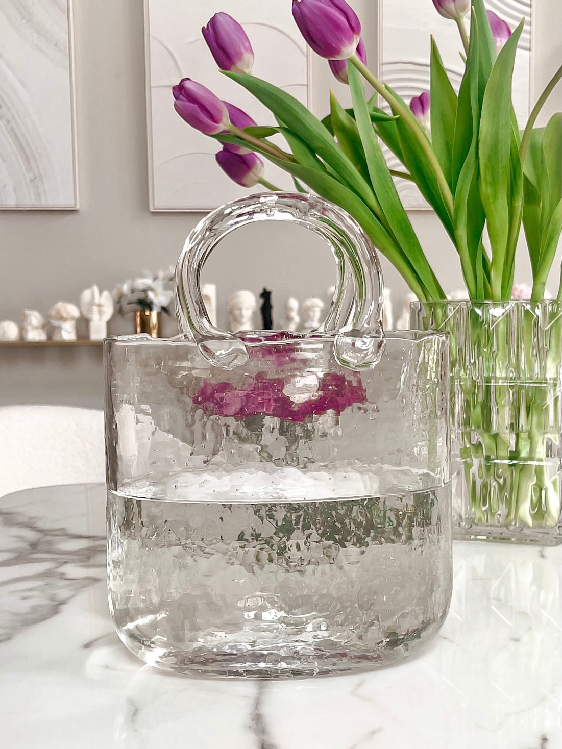 Olivia Glass Handbag Vase