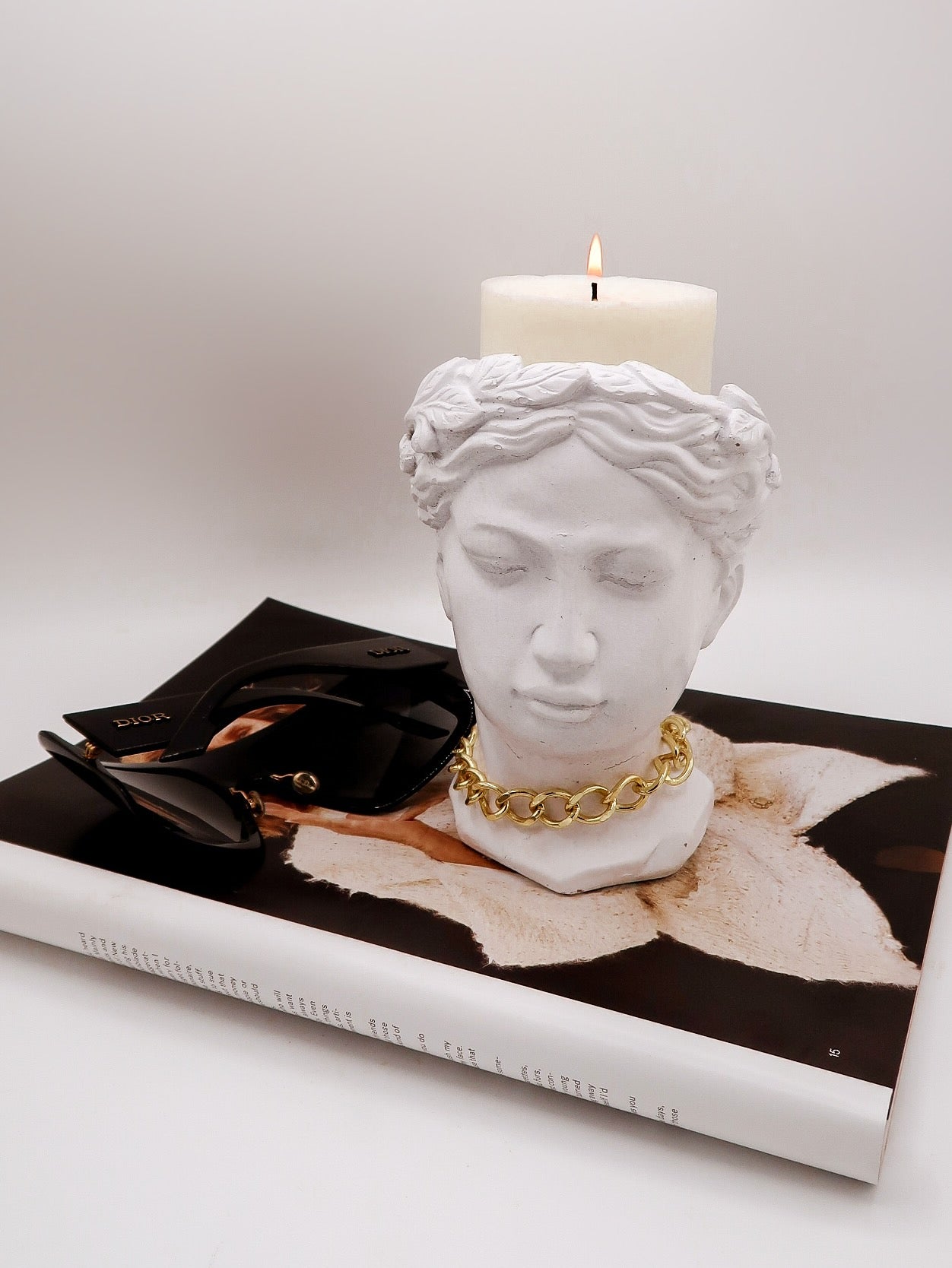 Lavinia Bust Candle Holder