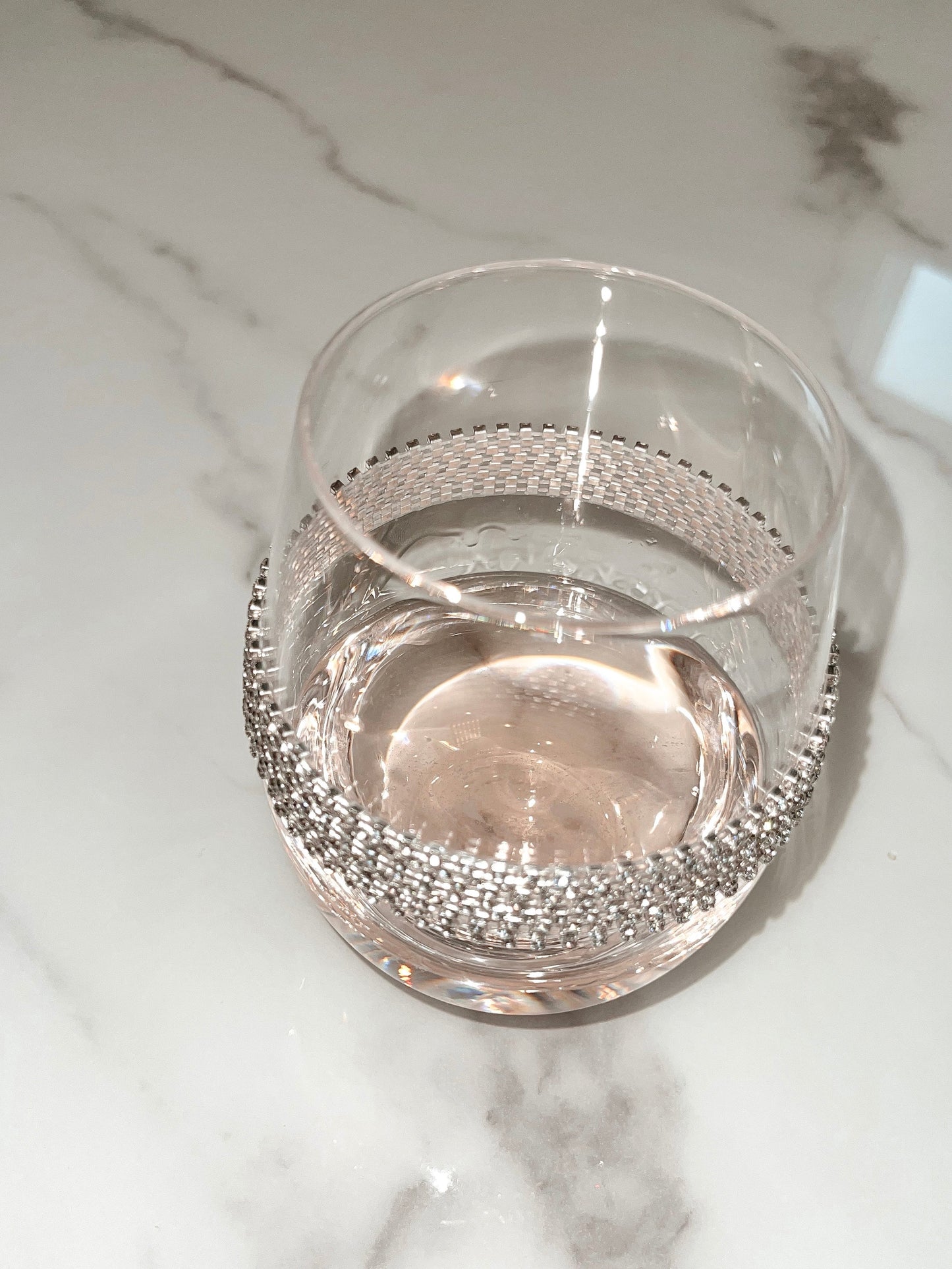 Florence Diamond Glass Cup -Handmade