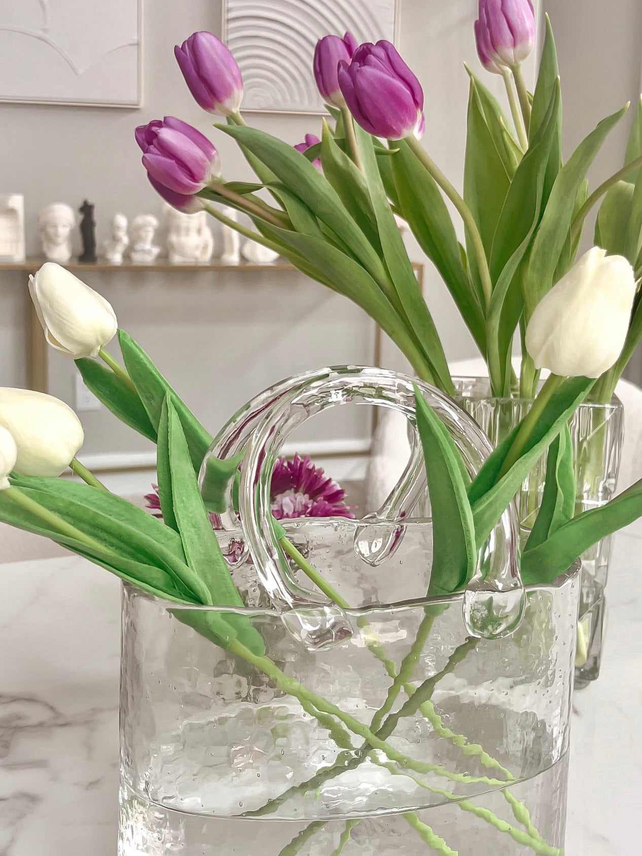 Olivia Glass Handbag Vase