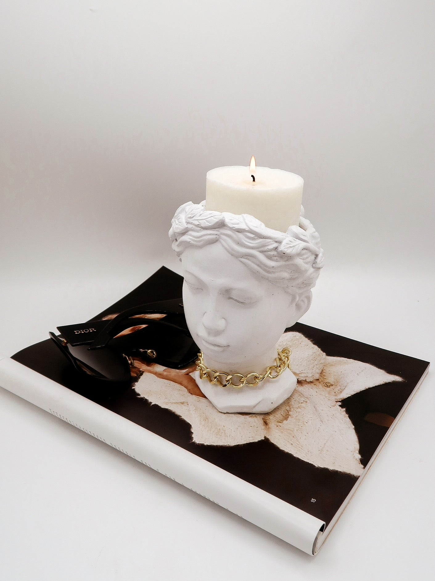 Lavinia Bust Candle Holder