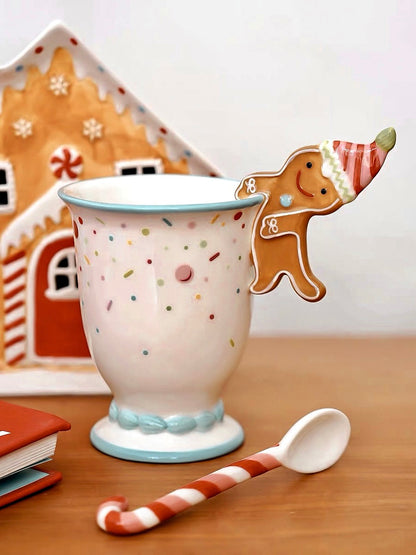 Gingerbread Man Ceramic Cup