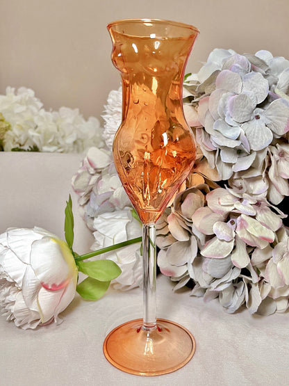 The Lady Glass Cup Set in Brown- Handblown