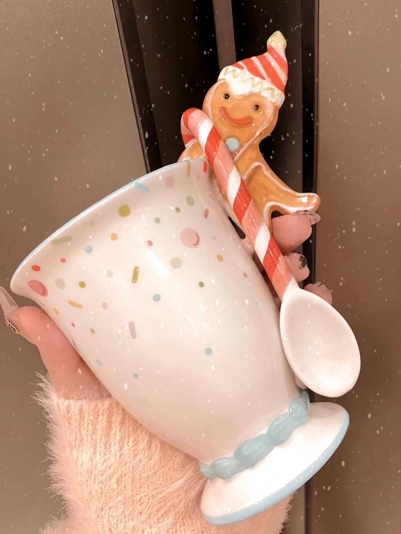 Gingerbread Man Ceramic Cup