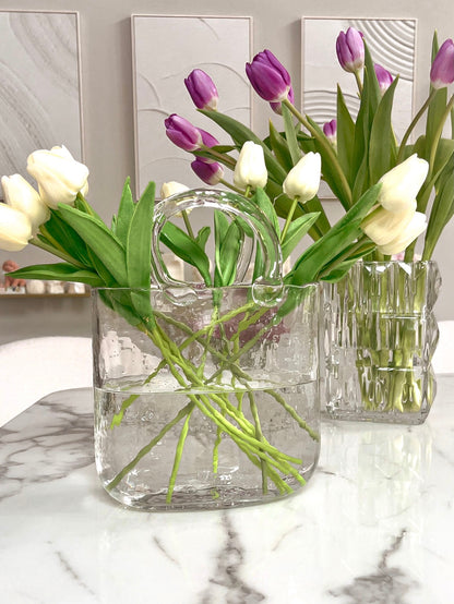 Olivia Glass Handbag Vase