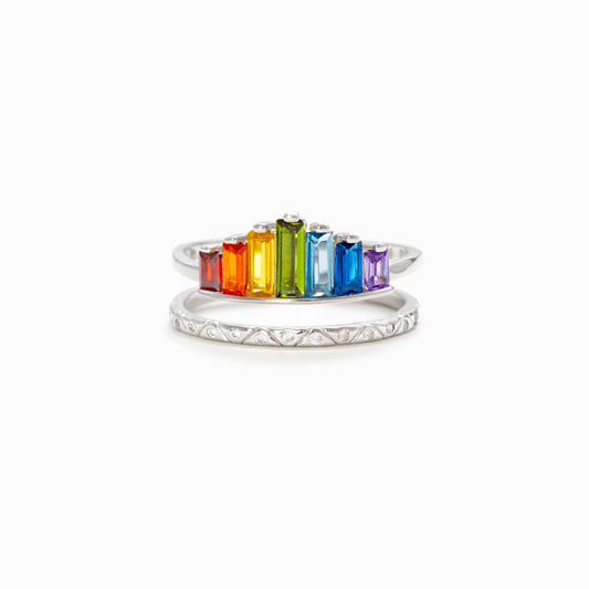 I Would Change The World For You Rainbow Ring