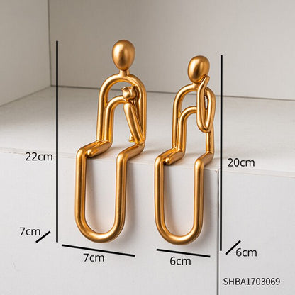 Abstract Paper Clip Decor